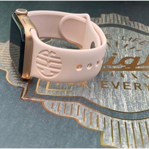 Light Pink Monogram Apple Watch Band